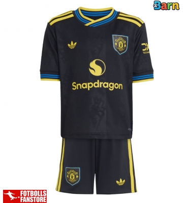 Manchester United Tredje Tröja Barn 2025-26 Kortärmad (+ Korta byxor)